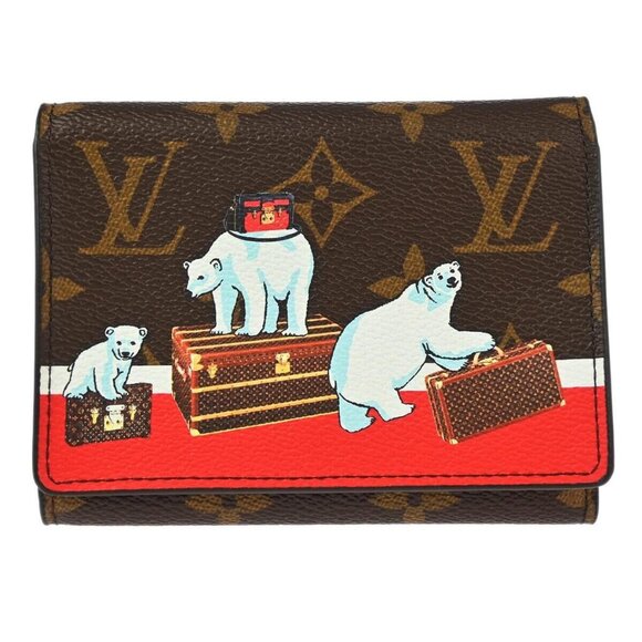Louis Vuitton Monogram Polar Bear Trifold Wallet M62090 NZ3157 115366 - Picture 1 of 12